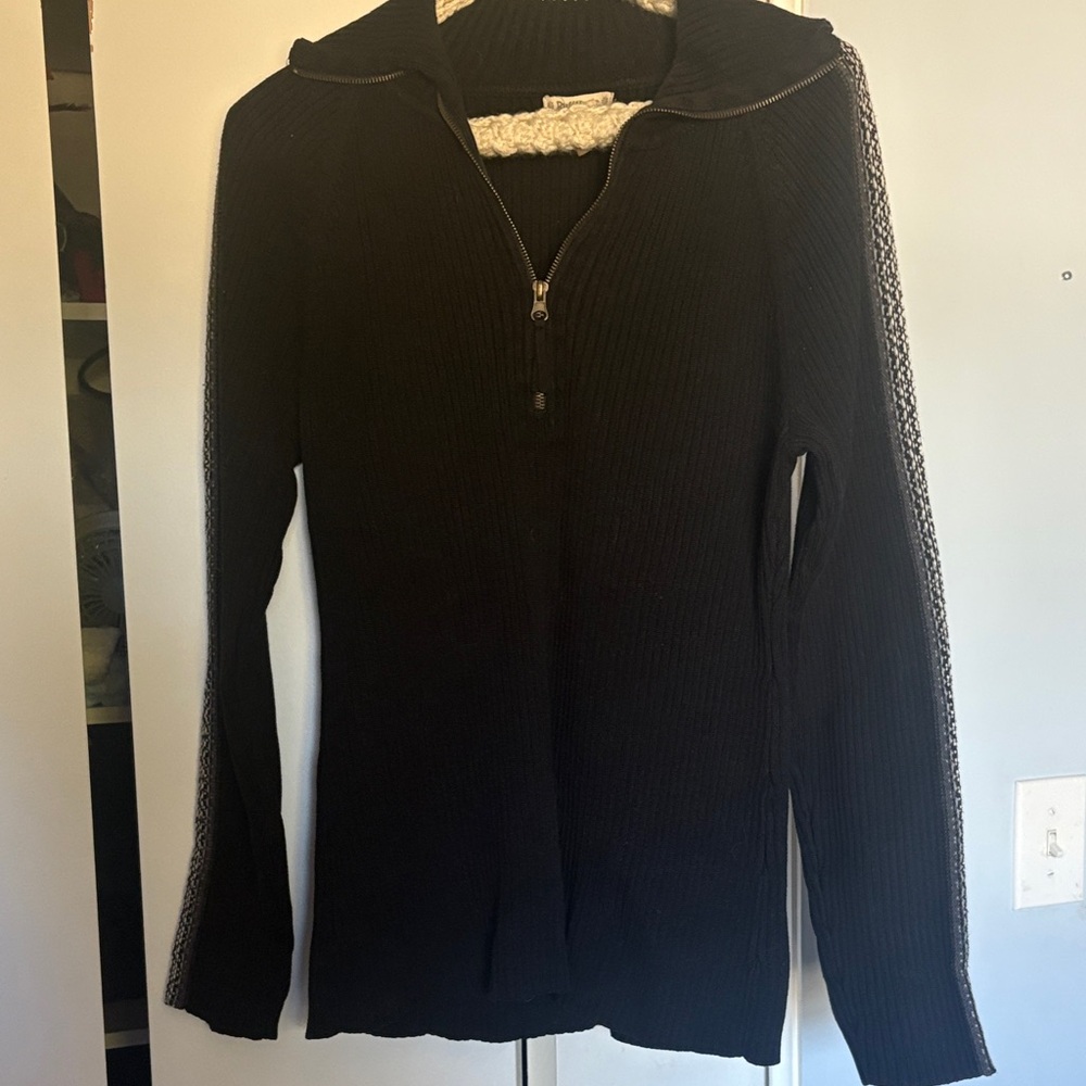 Ruff Hewn Black Women's Cowl Neck Sweater